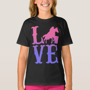 T-shirt Barrel Racer Love Horse équitation