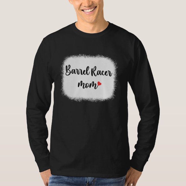 T-shirt Barrel Racer Mom  Horse Racing  For Mom Womens (Devant)