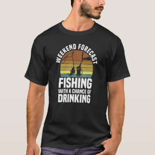 T-shirt Barres de poisson à capuchon de pêche