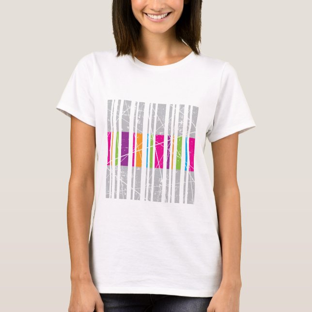 T-shirt Barres et lignes (Devant)