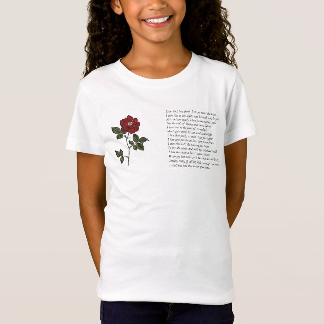 T-Shirt Barrett Browning - Sonnets du Portugais 43 (Devant)