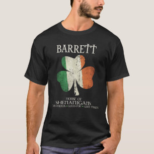 T-shirt Barrett nom de famille Irlande Maison irlandaise s