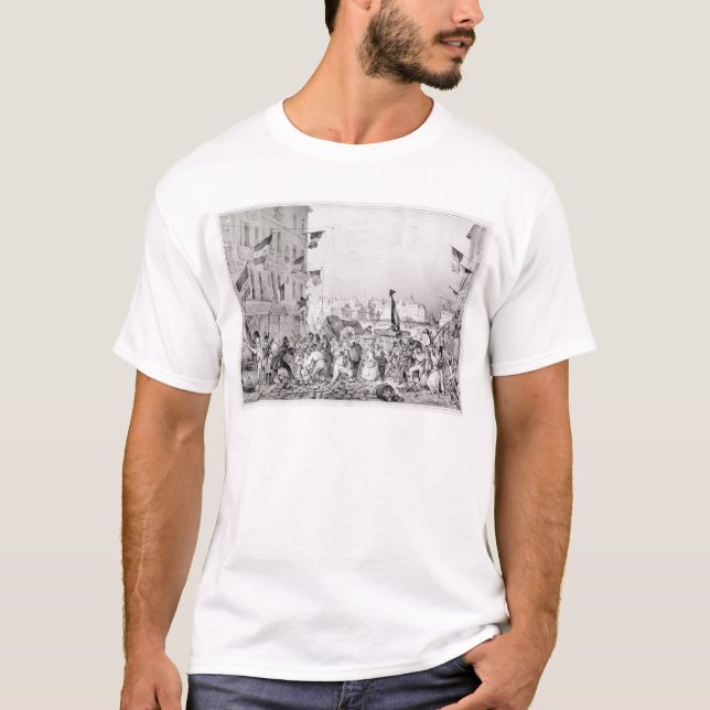 T-shirt Barricade à la dauphine de rue (Devant)