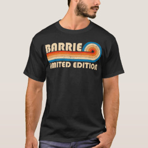 T-shirt BARRIE Nom de famille Retro Vintage 80s 90s Annive