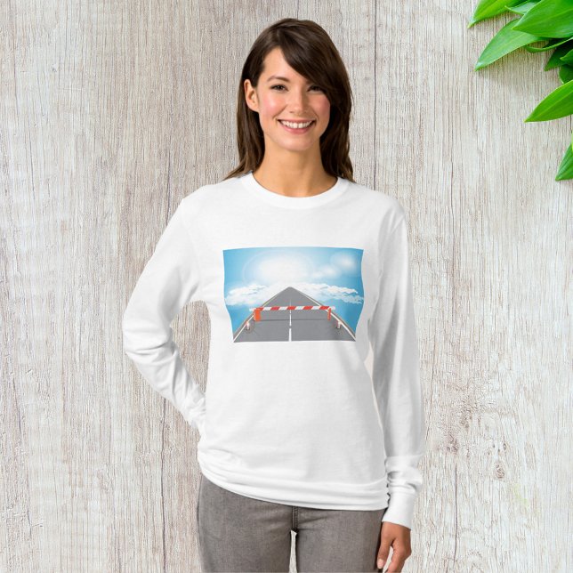 T-shirt Barrière rouge et blanche Accès bloqué (Créateur téléchargé)