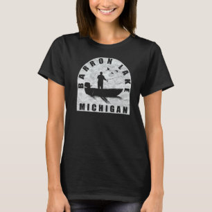 T-shirt Barron Lake Fishing Michigan