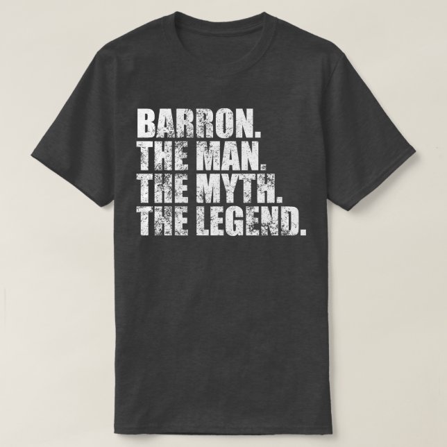 T-shirt BarronBarron Nom de famille Barron Nom de famille  (Design devant)