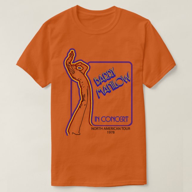 T-shirt Barry Manilow En Concert (Design devant)
