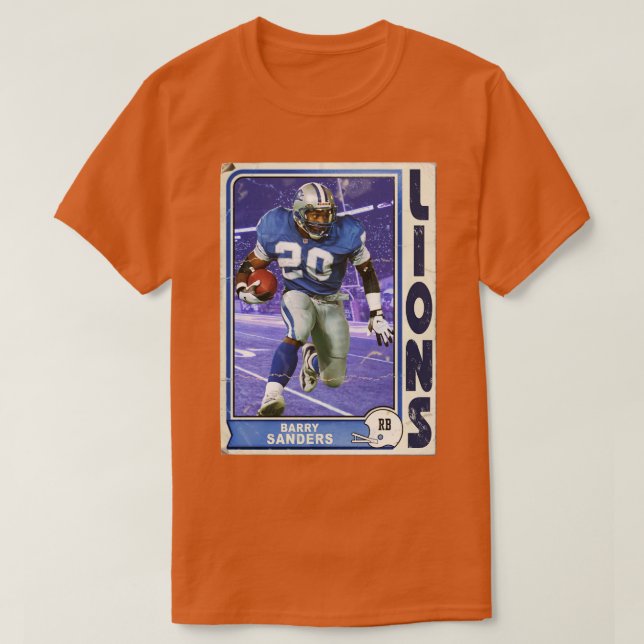 T-shirt Barry Sanders d (Design devant)