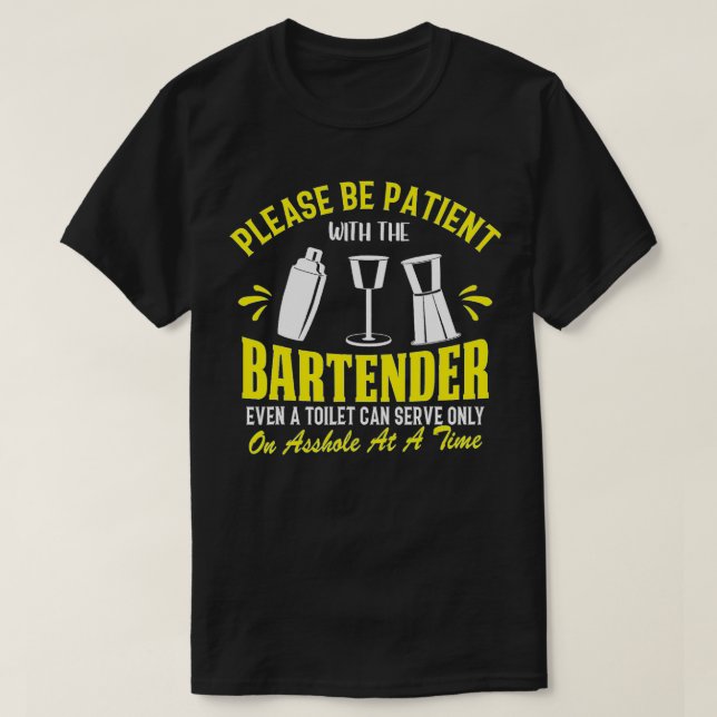 T-shirt Bartender Bar Propriétaire Funny Bartending Cadeau (Design devant)