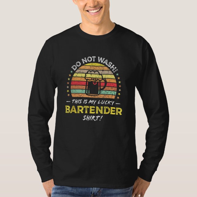 T-shirt Bartender Bar Pub Worker Quote Graphic (Devant)