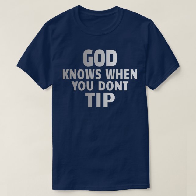 T-shirt BARTENDER Dieux connaît (Design devant)