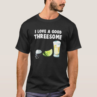 T-shirt Bartender I Love A Good Triesome Drinking Bartend