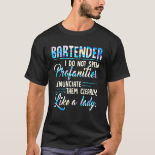 T-shirt Bartender Je Ne Parle Pas De Profanés Je Déclare L
