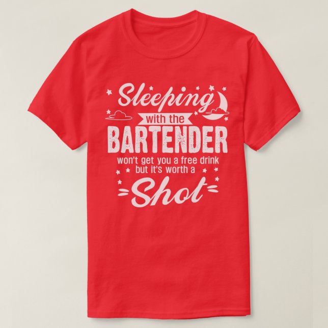 T-shirt Bartender Lover (Design devant)
