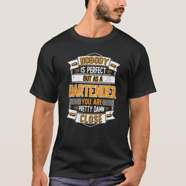 T-shirt Bartender Mixologue Barkeeper (Devant)