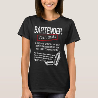 T-shirt Bartender Noun T Pour Mon Bartender T