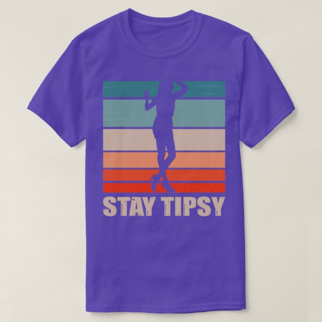 T-shirt Bartender Party Cocktail Tipsy Pun 4 (Design devant)