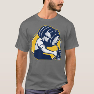 T-shirt Bartender Pourvoyant Baril-Bonnet Retro