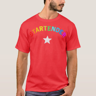 T-shirt Bartender Pride Startender Rainbow