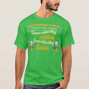 T-shirt Bartender Rules Party Cocktail Pun 1