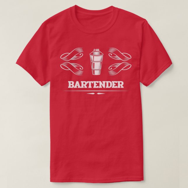 T-shirt Bartender Shaker (Design devant)