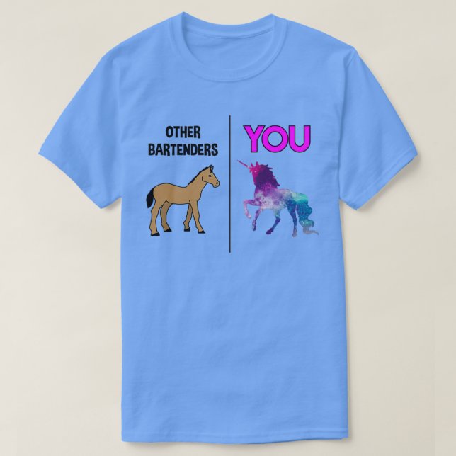 T-shirt Bartender Unicorn 2 (Design devant)