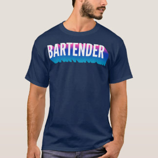 T-shirt Bartender With Long Gradient Shadow