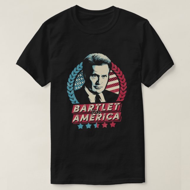 T-shirt Bartlet pour l'Amérique (Design devant)