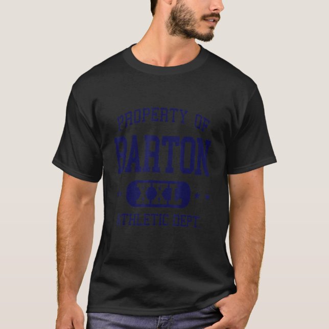 T-shirt Barton Retro Athletic Property Dept (Devant)