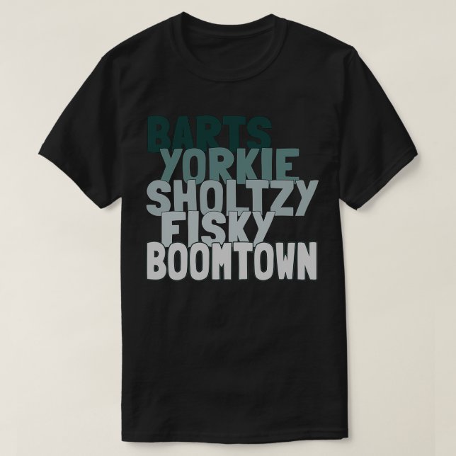 T-shirt Barts yorkie sholtzy fisky boomtown 1 (Design devant)