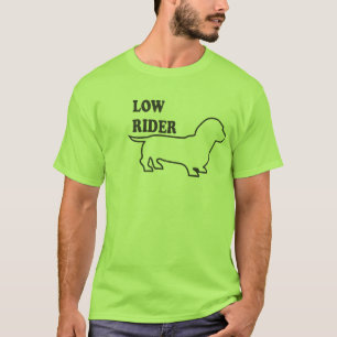 T-shirt Bas cavalier, chien de Weiner