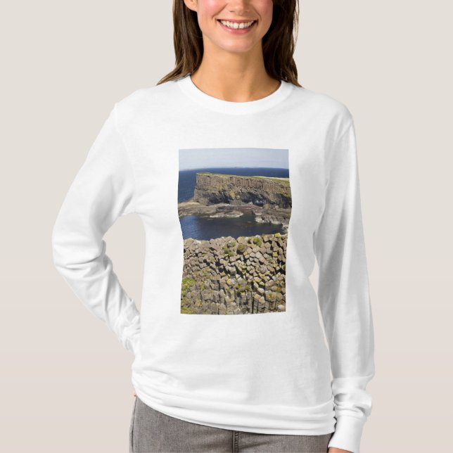T-shirt basalte polygonal, Staffa, au large de l'île de Mu (Devant)