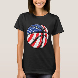 T-shirt Basball Ball 4th Of July Boys Kids Men Aamerican