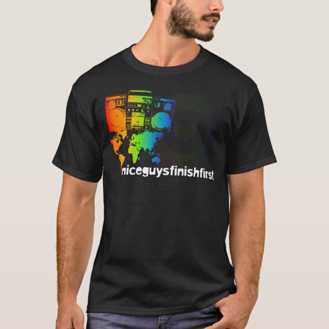 T-shirt basculage partout dans le monde des hommes (Devant)