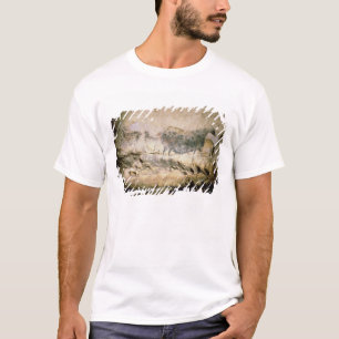 T-shirt Basculez la peinture d'une vache noire, c.17000