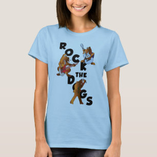 T-shirt Basculez la pièce en t de Babydoll de chiens