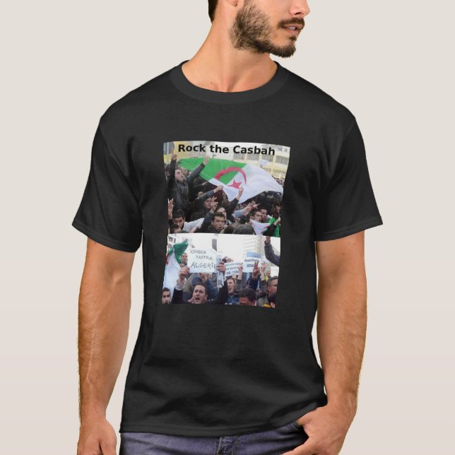 T-shirt Basculez le Casbah -- Protestations d'Alger (Devant)