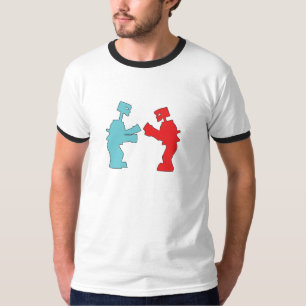 T-shirt Basculez-les les cognent des robots