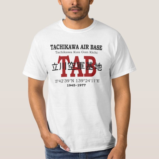 T-SHIRT BASE AÉRIENNE 1945-1977 DE TACHIKAWA (Devant)