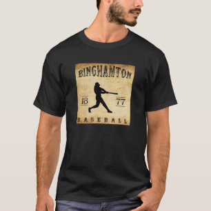 T-shirt Base-ball 1877 de Binghamton New York