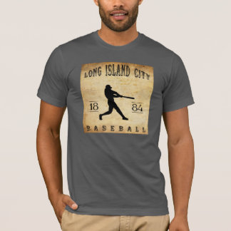T-shirt Base-ball 1884 de New York de ville du Long Island