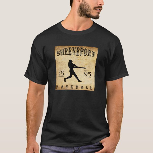 T-shirt Base-ball 1895 de Shreveport Louisiane (Devant)