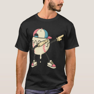 T-shirt Base-ball Crème Glacée Dégoulinante Dabbing Base-b