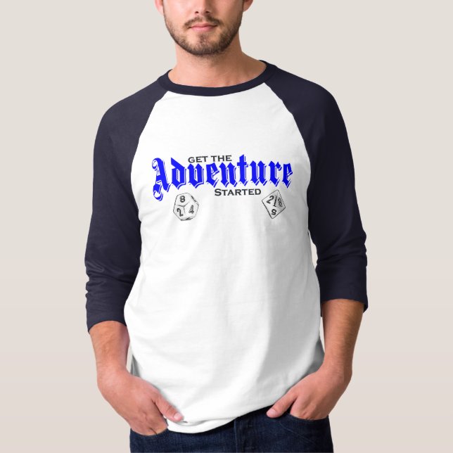 T-shirt Base-ball de "aventure" (Devant)