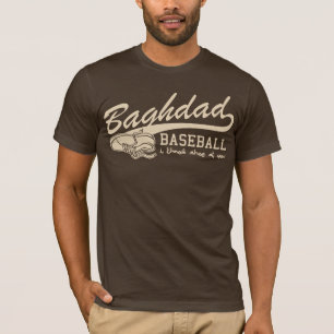 T-shirt base-ball de Bagdad - je jette la chaussure à vou