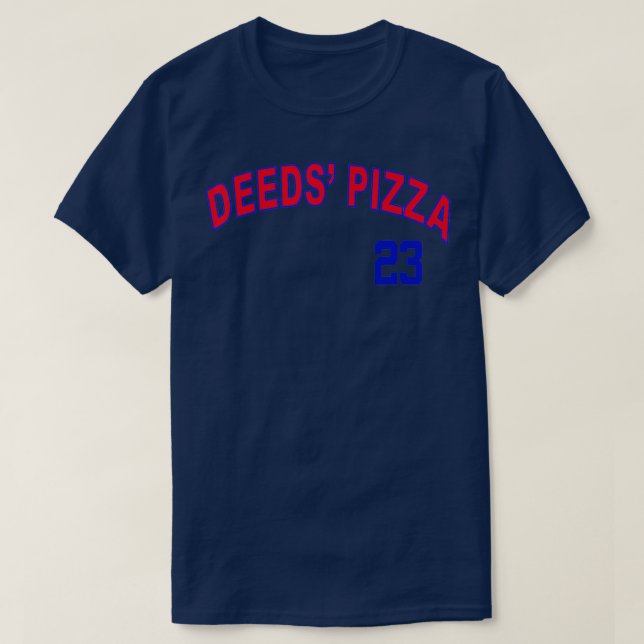 T-shirt Base-ball de Deeds Pizza (Design devant)