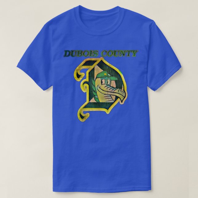 T-shirt Base-ball des dragons du comté de Dubois (Design devant)