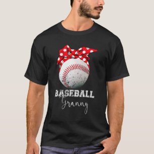 T-shirt Base-ball Granny Vintage Messy Bun Ball Mothers