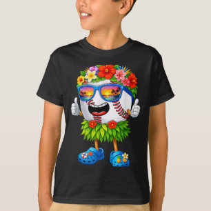 T-shirt Base-ball Hawaïen Plage Trocal Hawaï Été